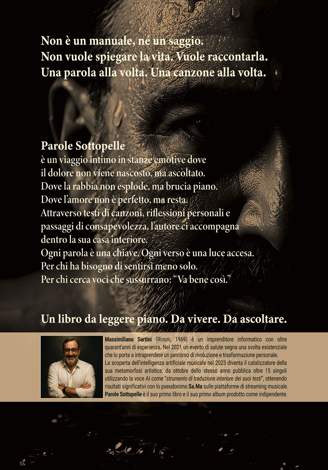 Retro del libro Parole Sottopelle